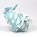 Elephant in the sky - 3D free style origami sculpture by JinniInTheLamp - Table decor for weddings, birthdays, parties, events - Unique