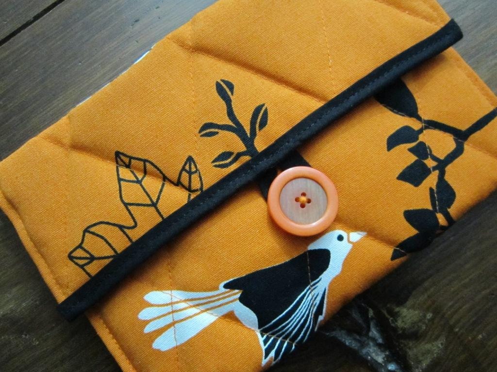 Kindle Case - Kindle Cover - Ebook Reader - Kobo - Nook - iPad -Tablet - Padded - Quilted - Birds