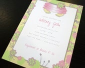 Floral Baby Shower Invitation