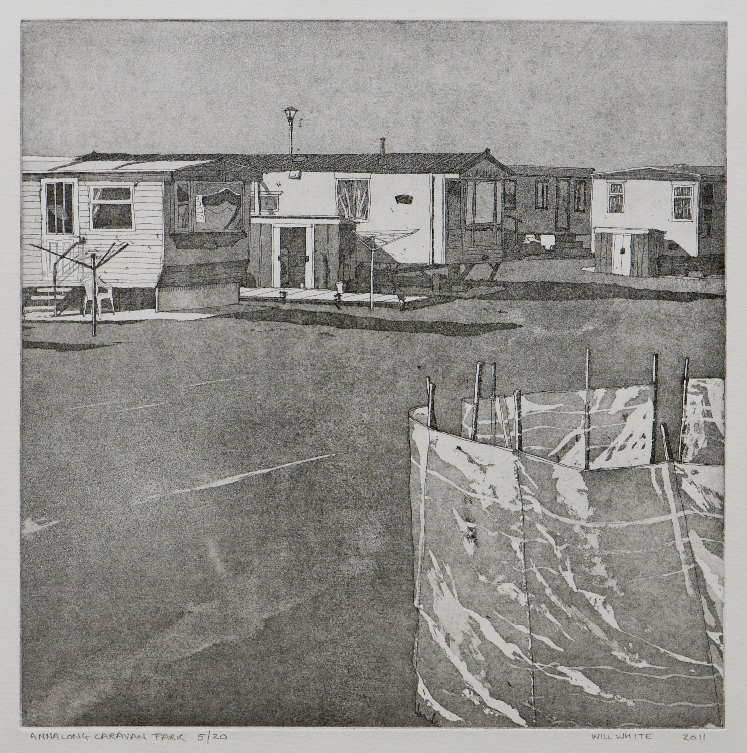 annalong caravan park etching
