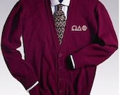 Greek Letter V-Neck Cardigan