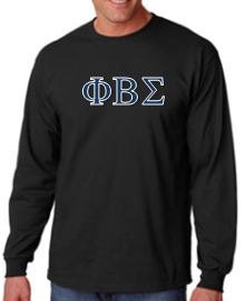 Sorority/Fraternity Long Sleeved Shirt with Greek Letters