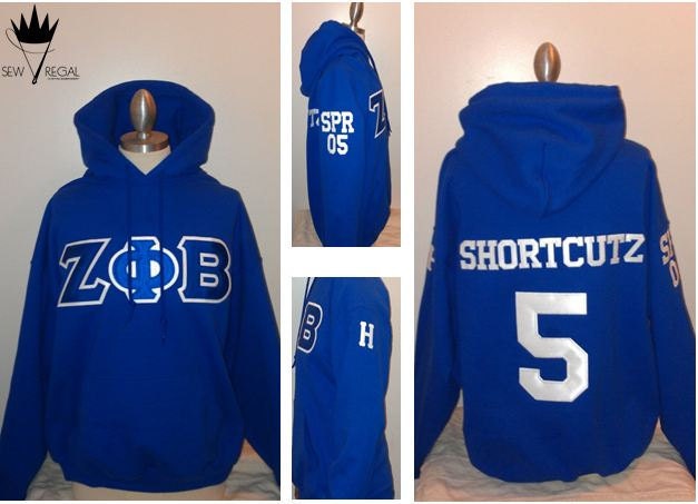 Custom Crossing Hoodie - Sorority/Fraternity Greek Letter Sweatshirts