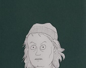 Gentleman with Hat - Original Drawing - SALE