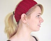 Crochet Headwrap The Lighthouse Headband in True Red