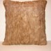 P-3 Huge Vintage Golden Brown Honey Beige MINK PILLOW 20" x 20" Excellent Condition