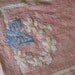 40s Martex Pink Flower Chenille Bath Mat Rug