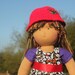 Waldorf doll called Hadley , hand made 16" tall soft cloth doll toy UK