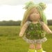 Waldorf doll called Elfie , 12" tall soft cloth doll