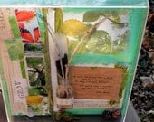 Shadowbox - Nature Inspired Altered Art Collage Assemblage (Grow)