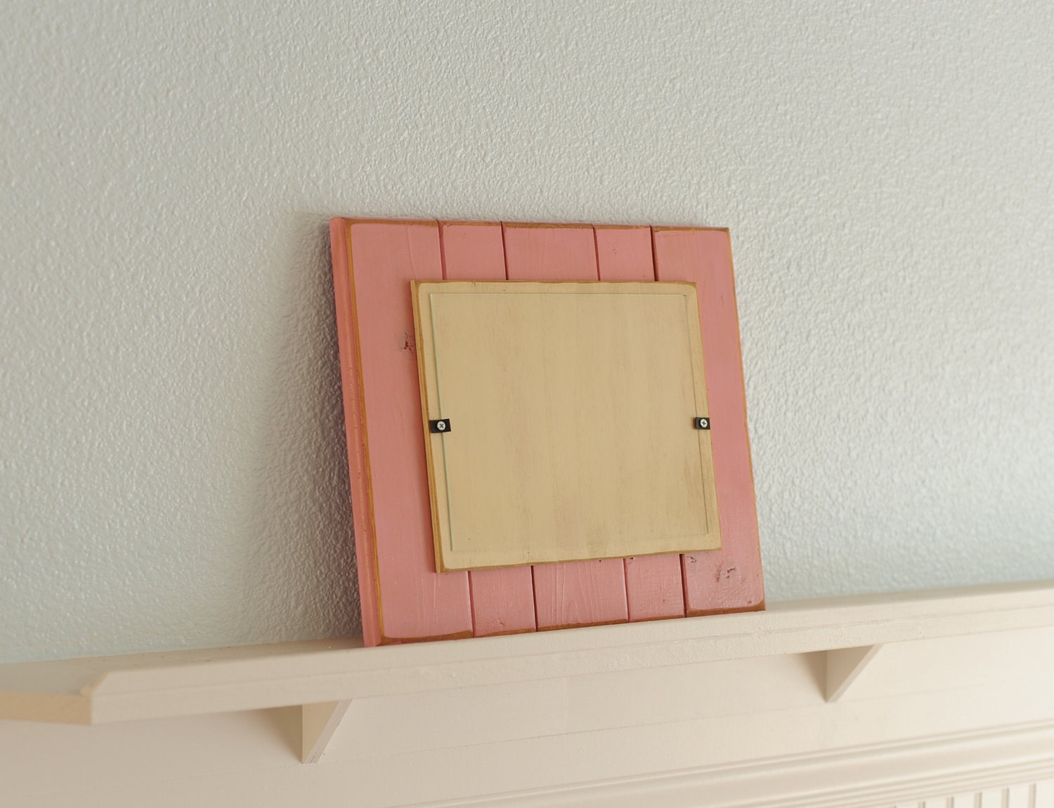 Wood Plank Picture Frame - Pink