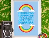 Happiness - A4 Giclee Print