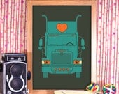 Mother Trucker - A3 Giclee Print