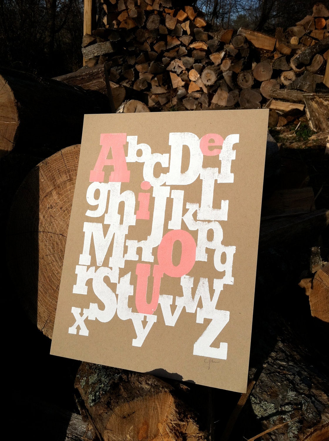 SALE Alphabet Nursery Art Baby Girl The Alphabet Mix' 8x10 print - holdfastprintworks SALE Alphabet Nursery Art Baby Girl The Alphabet Mix' 8x10 print - holdfastprintworks
