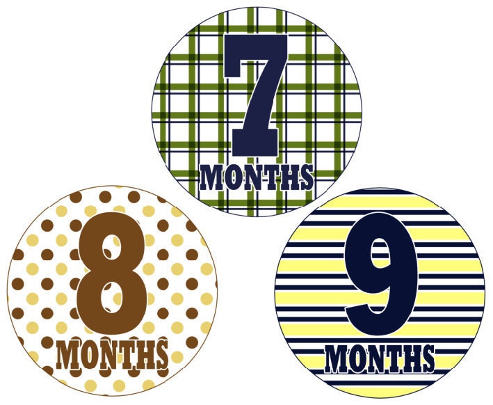 Monthly Onesie Stickers Boys will be Boys