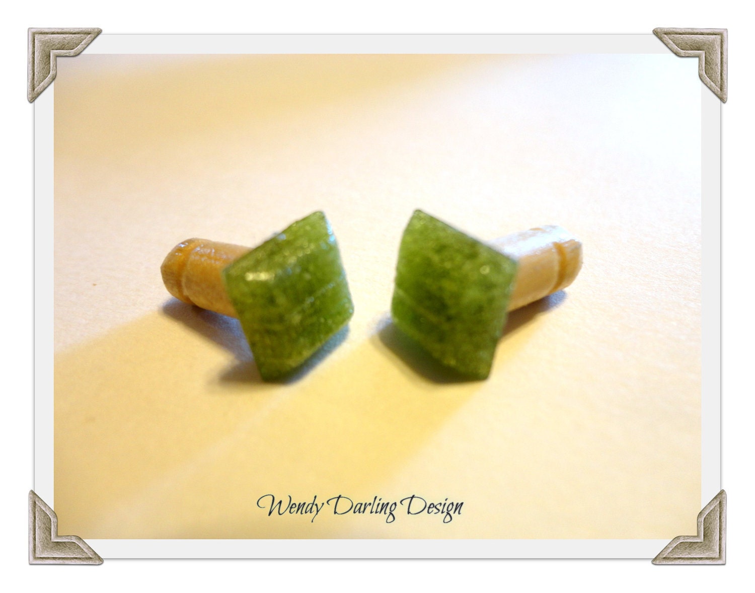 2g Lime Organic Pressed Glass Plugs