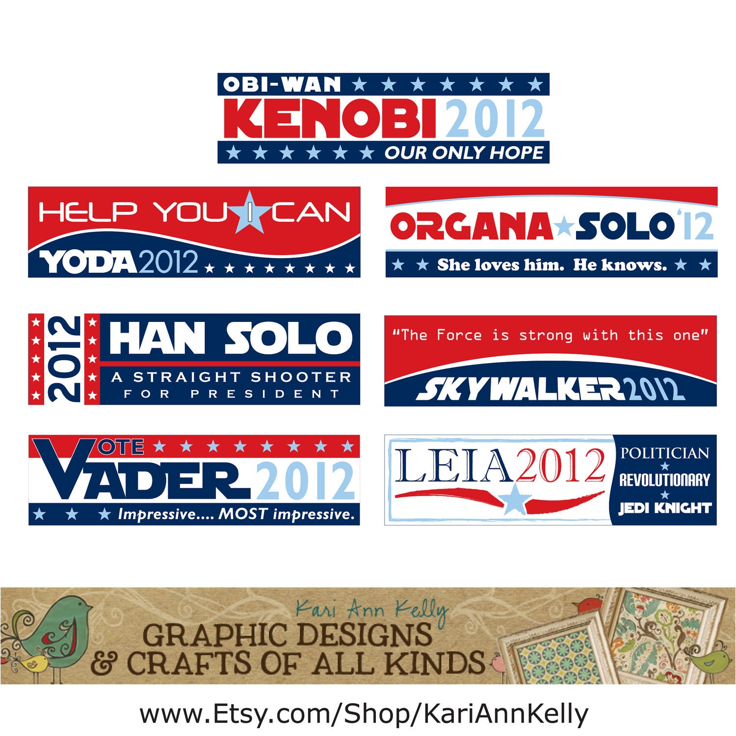 Vote Vader 2012... Impressive, Most Impressive -  Bumper Sticker - Election Humor - Star Wars
