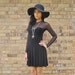 Awesome Black Mesh Mini Dress