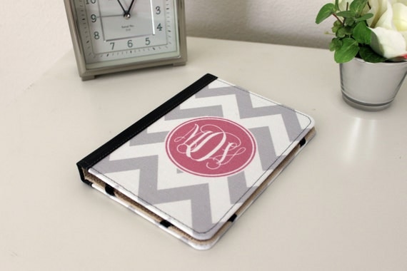 Personalized Monogrammed Cover for Kindle, Nook, Kobo, Sony Reader