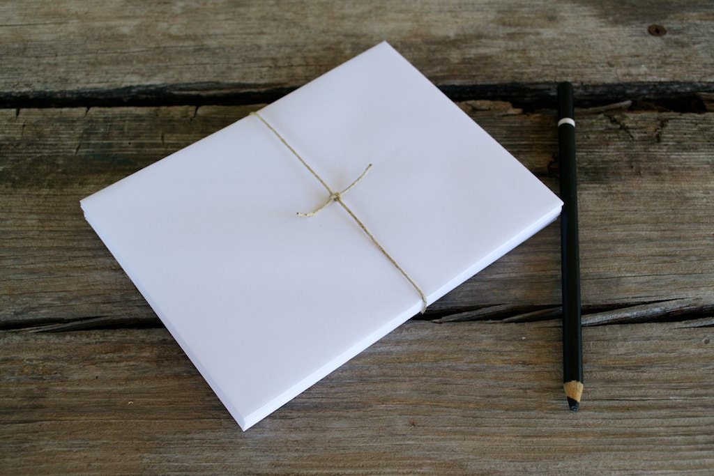 10, 4 3/4 x 6 1/2" - (4 x 6) Sunny White Envelopes