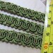 Vintage Green Gimp Braid Trim - .5 Inch Wide - 3 Yards Total