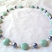 100% Donation Item-- Beautiful Amazonite & Cornflower Blue Necklace