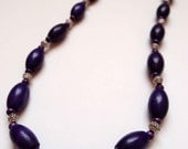 Purple Olive Necklace