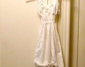 Short White Wedding Dress Corset Bridal Gown Womens Custom White or Ivory Rose Hem