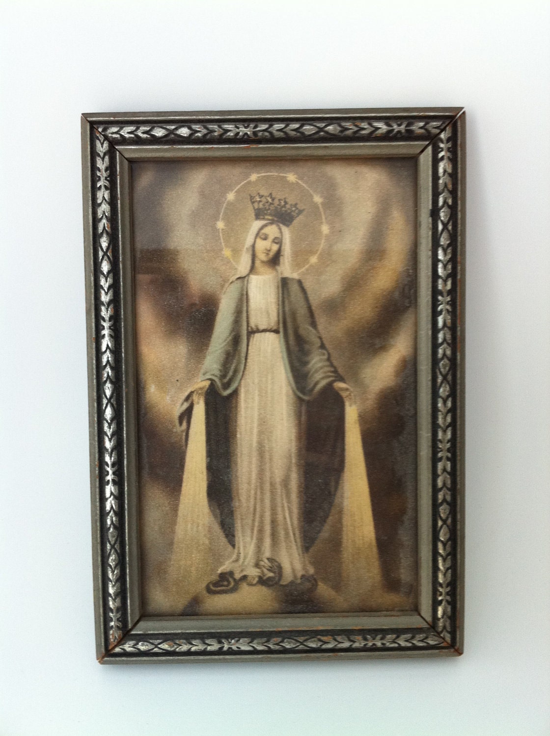 Three Framed Catholic Religious Antique Prints by exquisitEXCHANGE