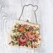 Vintage Tapestry Rose Handbag Purse
