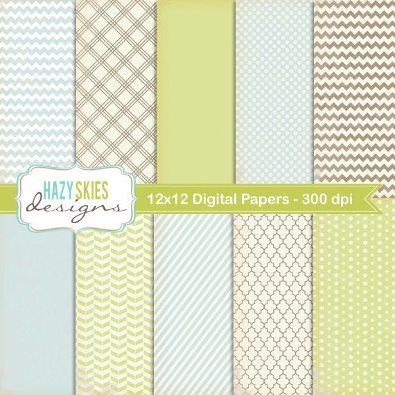 Digital Scrapbook Papers and Digital Paper Packs - DP104