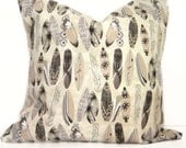 Surfboards Pillow Covers - Brown Tan Mocha Black Olive Green Cream - Designer Decorative Pair 18x18