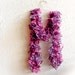 Chic pink purple ruffle scarve scarf. romantic accessories wrap, cowl, mothers day gift idea