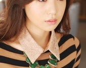 Detachable Sport Collar - Nude Lace