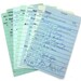 Vintage Library Check Out Cards in Blue - Lot of 15 LAST SET
