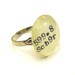 Dewey Decimal Vintage Library Catalog Card Ring As Seen on Book Riot and Autostraddle.com