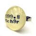 Dewey Decimal Vintage Library Catalog Card Ring As Seen on Book Riot and Autostraddle.com