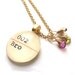 22K Gold Watermelon Tourmaline AAA Grade Dewey Decimal Vintage Card Catalog Luxe Necklace