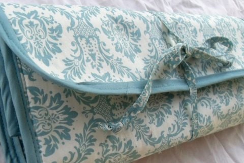 Knitting Needle Organizing Bag Large Combination Straight Circular Crochet Double Points Damask