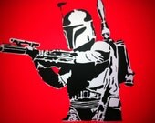 Neon Red Boba Fett