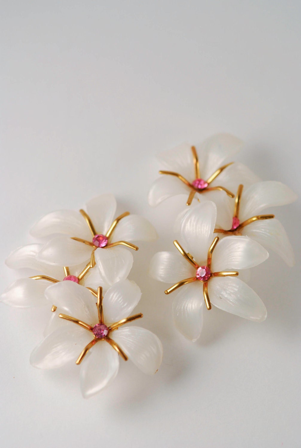 Hawaiian flower earrings