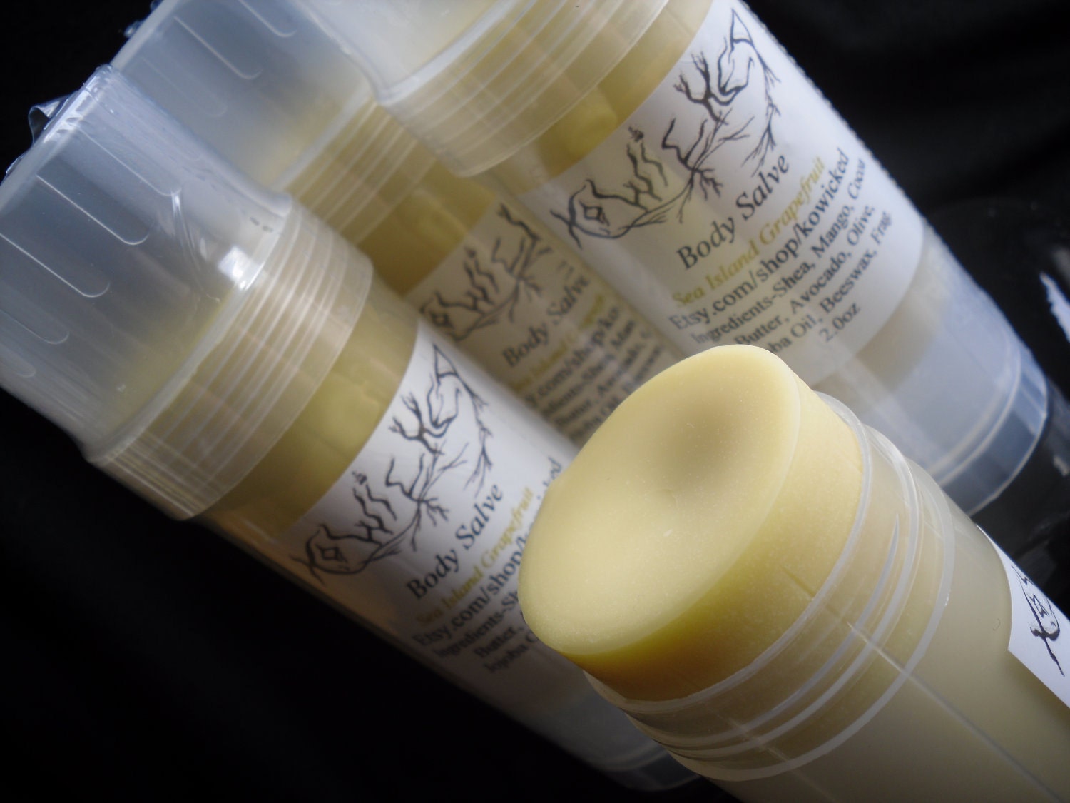 Sea Island Grapefruit Body Salve with Shea, Cocoa & Mango Butter and Loaded with Beeswax