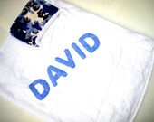 Personalized Bath Towels - Blue Camo