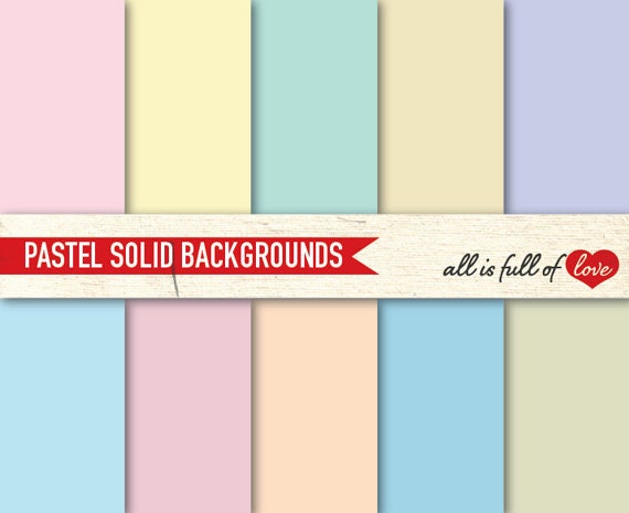 Digital Scrapbooking Paper Pack PASTEL CARDSTOCK Printable Background 8.5x11 // A4 Easter colors