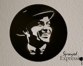 Frank Sinatra Vinyl Record Painting