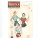 Vintage Butterick Sewing Pattern 6586 for Blouse, Size 12, 1950s