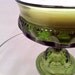 Olive Green Indiana Glass Recycled Handmade Soy Candle