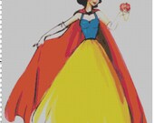 Disney Designer Princess Doll Snow White Cross Stitch Pattern PDF (Pattern Only)