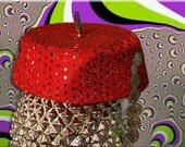 Red Spiked Arabian Biker Cap