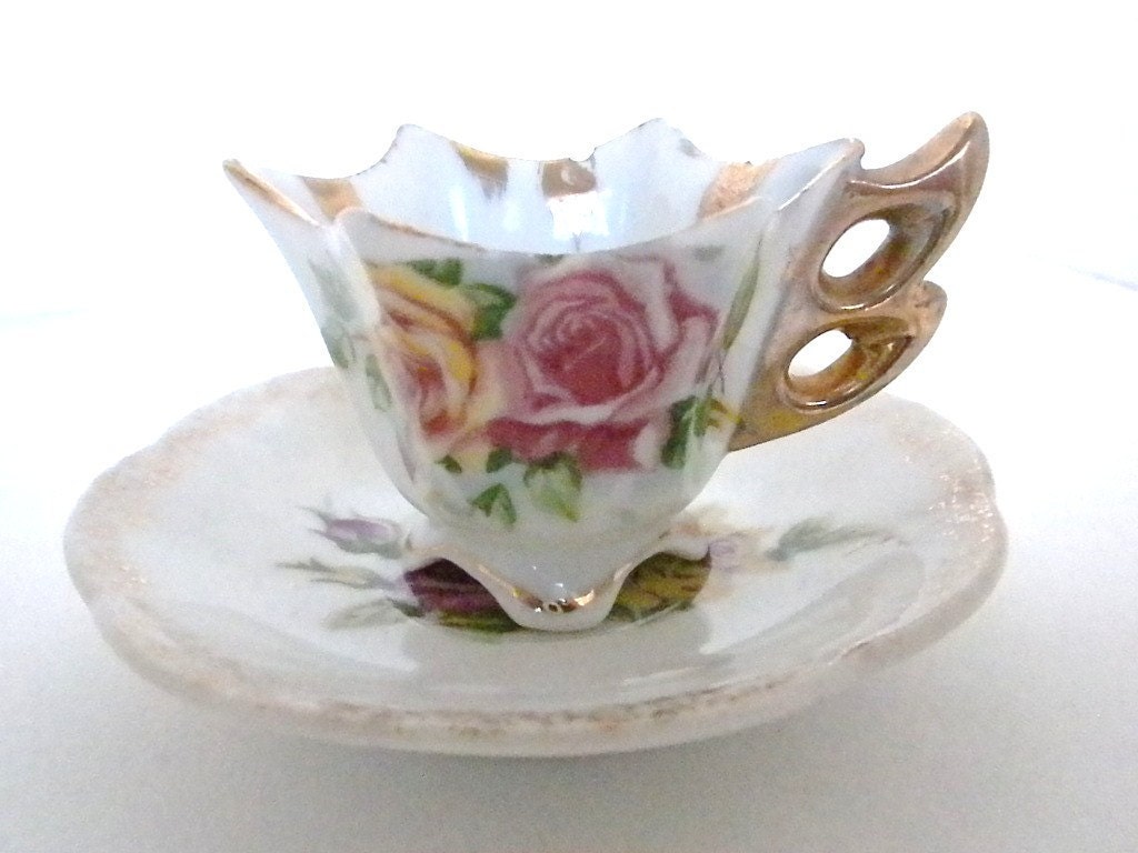 Vintage Tea Cup and Saucer, 1950s